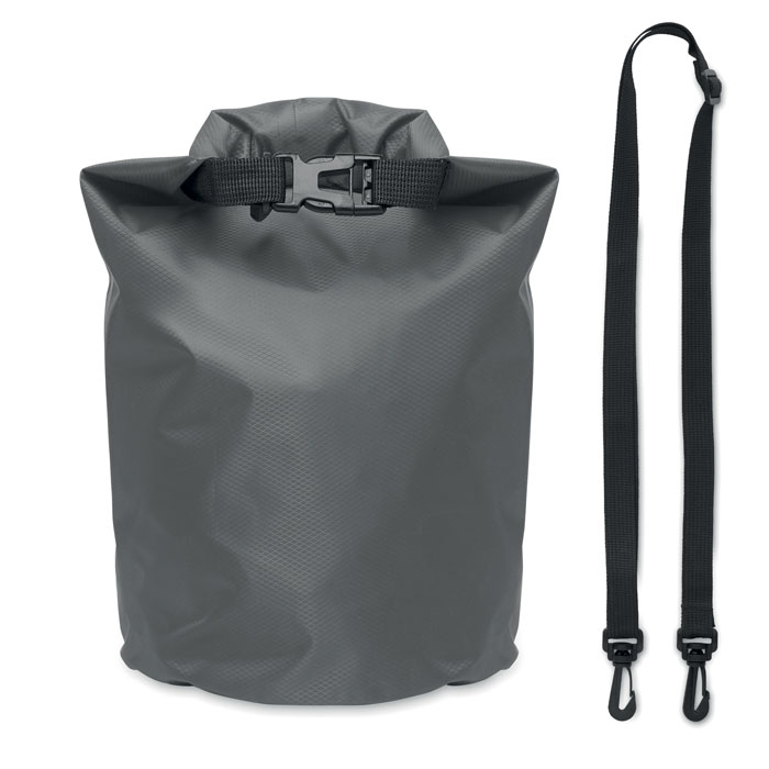 Sac imperméable personnalisé 210T rPET 5L BOLSAIBLE + gris pierre